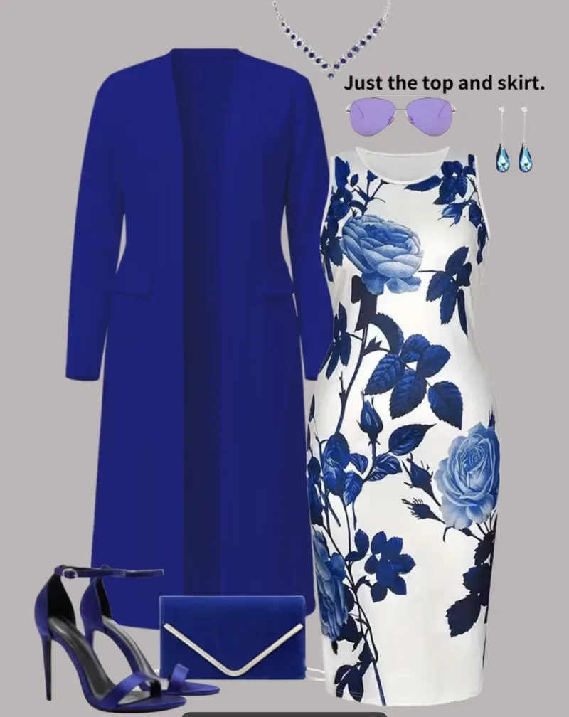 Magnifique ensemble robe pour femme