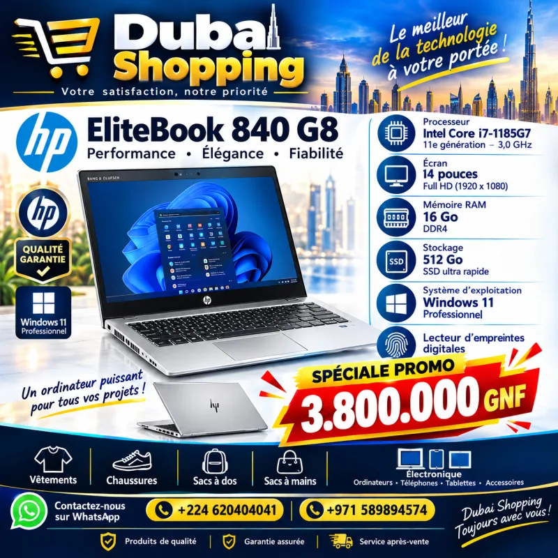 Ordinateur portable HP EliteBook 840 G8 Intel Core i7
